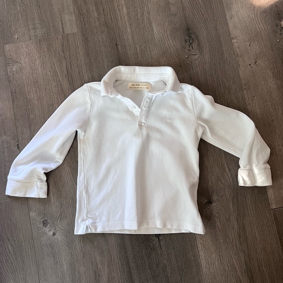 White zara kids long sleeve polo shirt. Size 5 - Picture 13 of 13